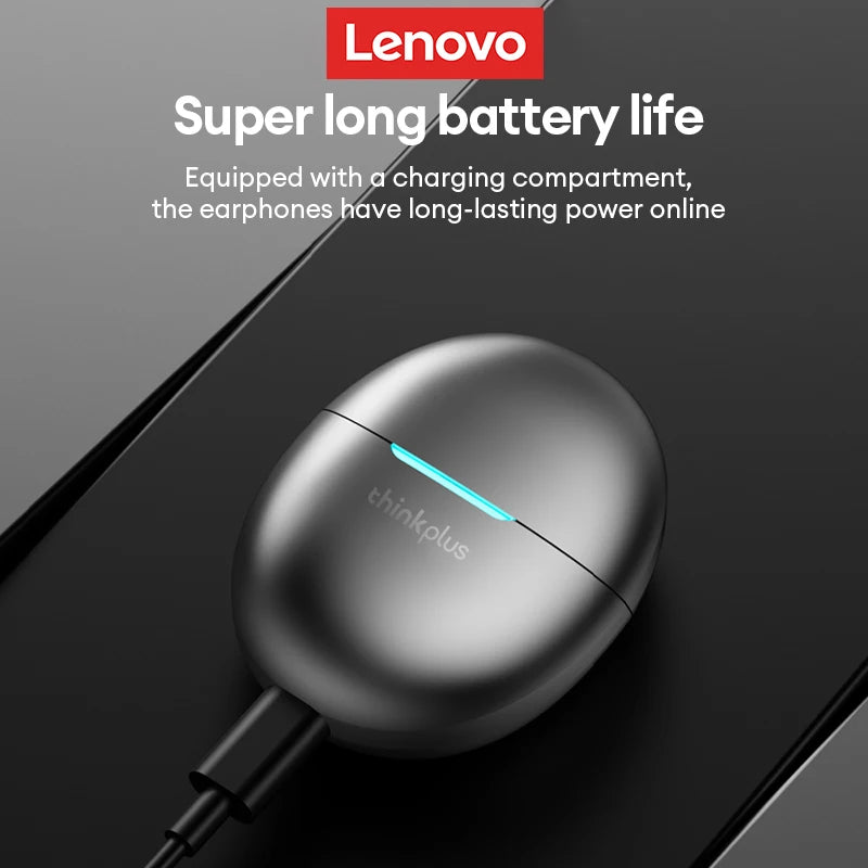 Lenovo Earphones Wireless Bluetooth Business Headset Noise Reduction Sport Earbuds Low Latency Gaming Headphones Huawei Xiaomi
