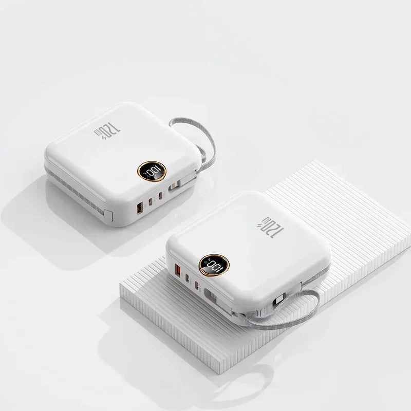 20000mAh Portable Power Bank 120W Fast Charging Phone Charger Digital Display Powerbank for IPhone Xiaomi External Spare Battery