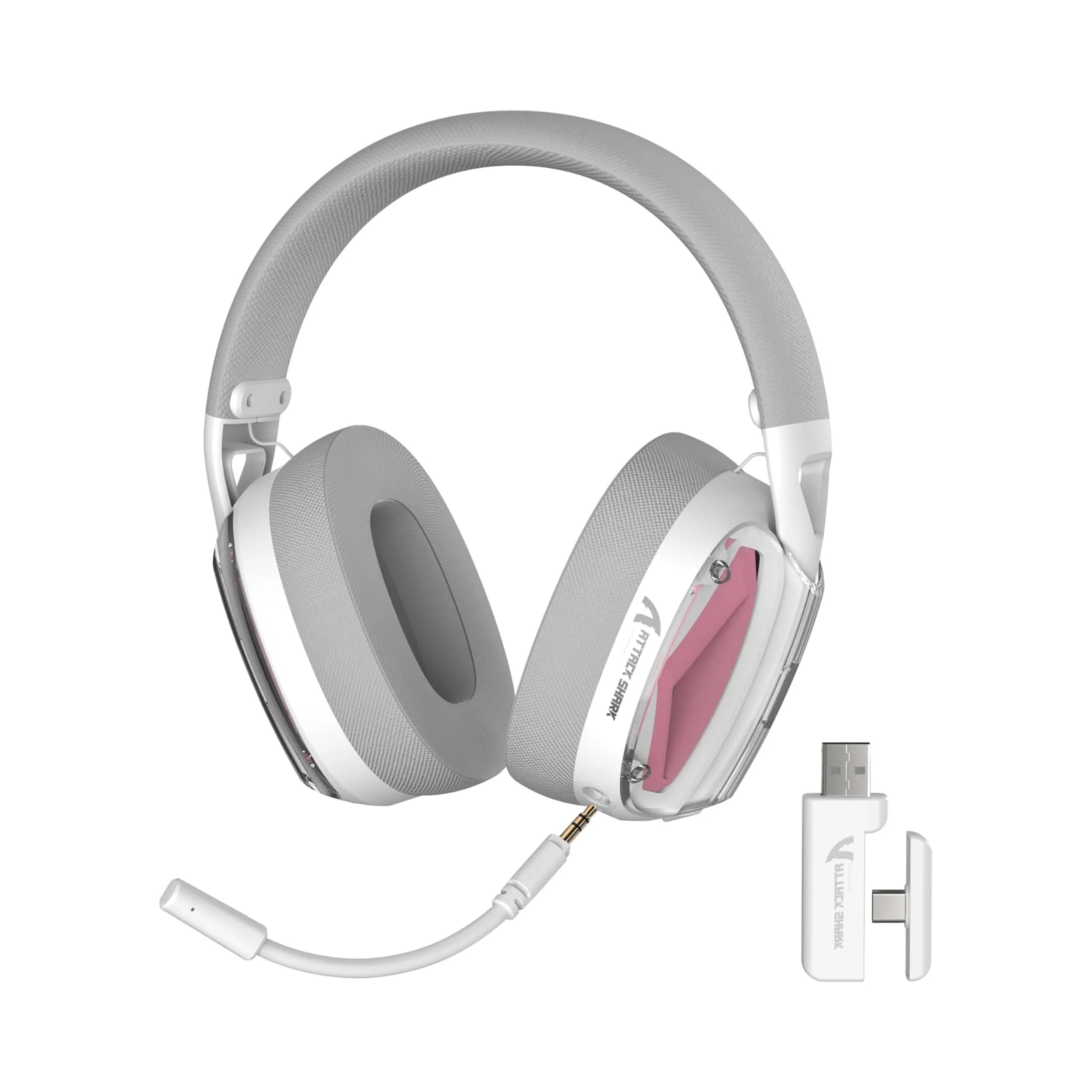 MAMBASNAKE x ATTACK SHARK L60 Lightweight Wireless Gaming Headset Over-Ear,Wired/BT/2.4GTri-Mode,40mm Drivers