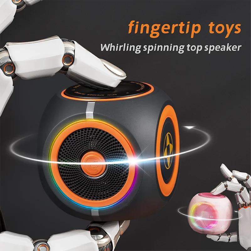 Portable  3D HIFI Stereo Wireless Speaker Fidget Spinner Mini Speakers Audio Player Speaker Outdoor  Funny