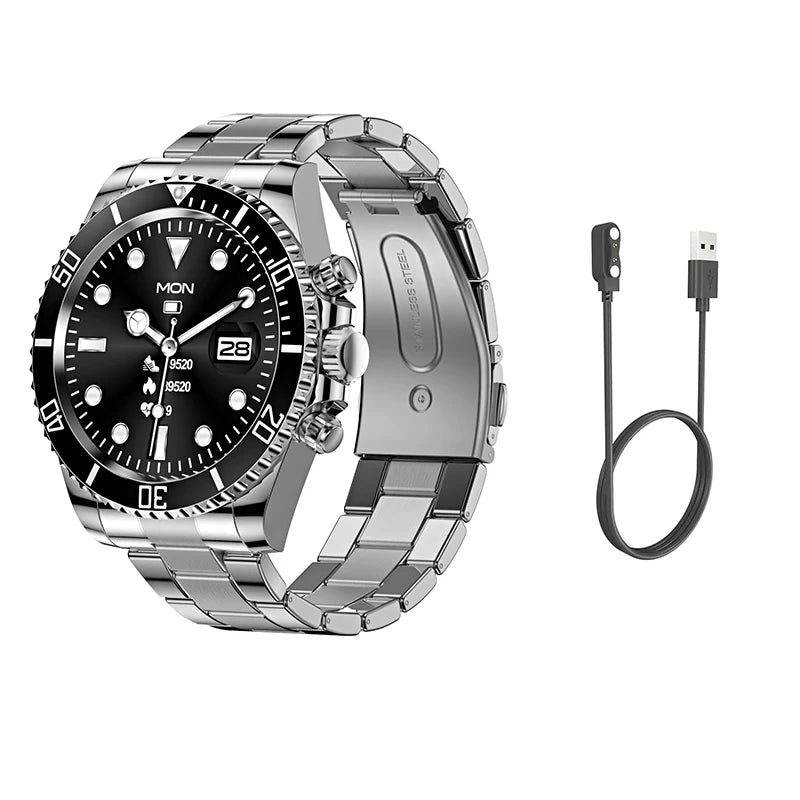 Luxury Smart Watch Man High-End Android Fitness Tracker Aiweile Aw12 Sport Business Bluetooth Call For Huawei IOS Smart Clock