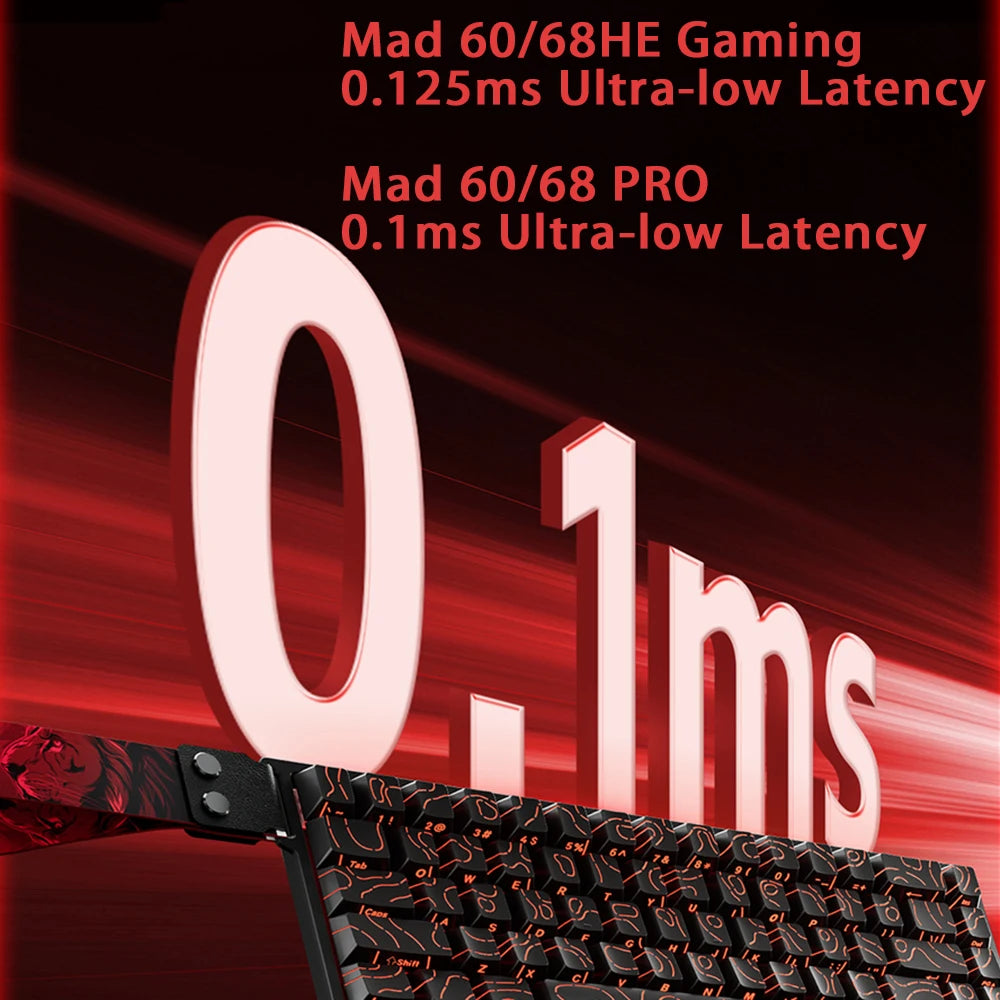 MADLIONS MAD 60/68 HE Mechanical Keyboard Magnetic Switch Rapid Trigger 8K RGB Gaming Keyboard Valorant Gamer PC Accessories