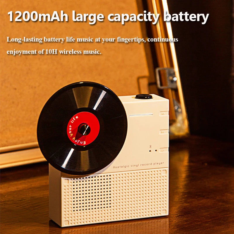 Mini Retro Bluetooth Speaker Portable Vintage Surround Sound Bluetooth Soundar  Wireless MP3 Music Player Support TF Card Play