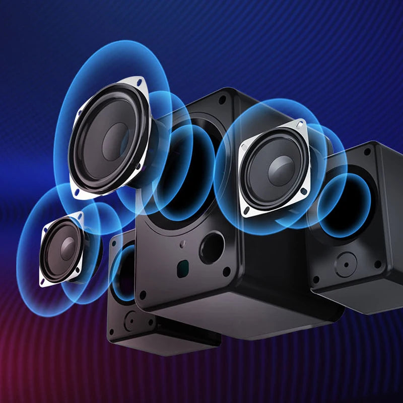 Goldpo D26 Speaker Bluetooth with 360 degree Surround Sound Bluetooth Wireless Stereo for Computer Macbook Laptop