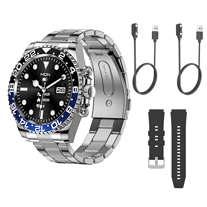 Luxury Smart Watch Man High-End Android Fitness Tracker Aiweile Aw12 Sport Business Bluetooth Call For Huawei IOS Smart Clock