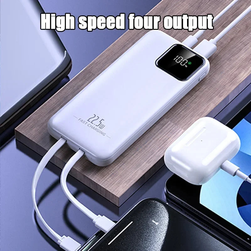 New 20000mAh Power Bank Portable External Battery 22.5W Fast Charging Portable Charger for IPhone Xiaomi Redmi Poco Powerbank