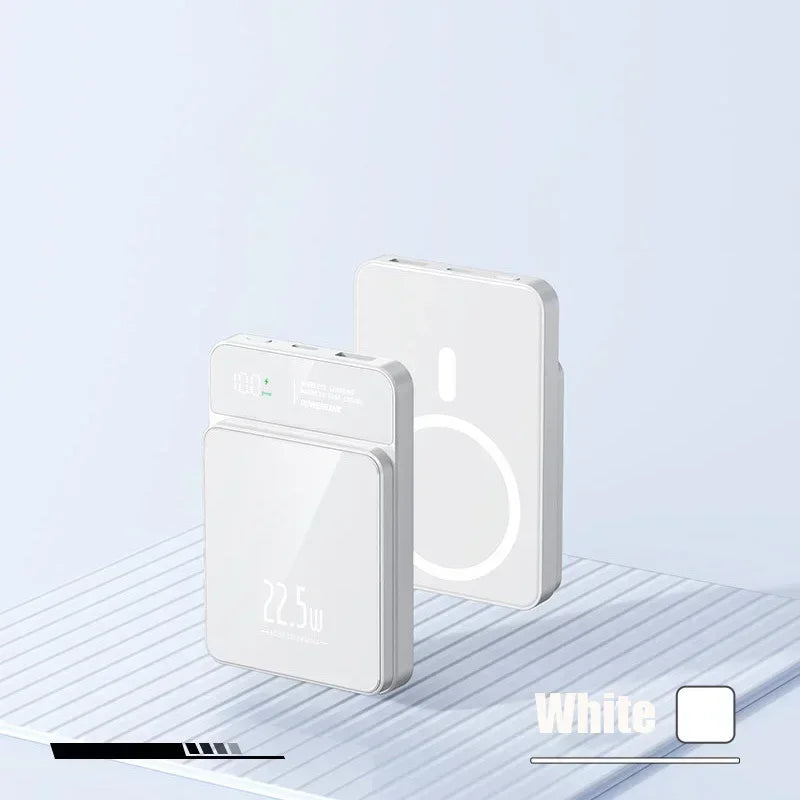 Power Bank 50000mAh Portable Magnetic Fast Wireless Charger for Iphone 12 13 14 Pro Max Macsafe External Auxiliary Battery Pack