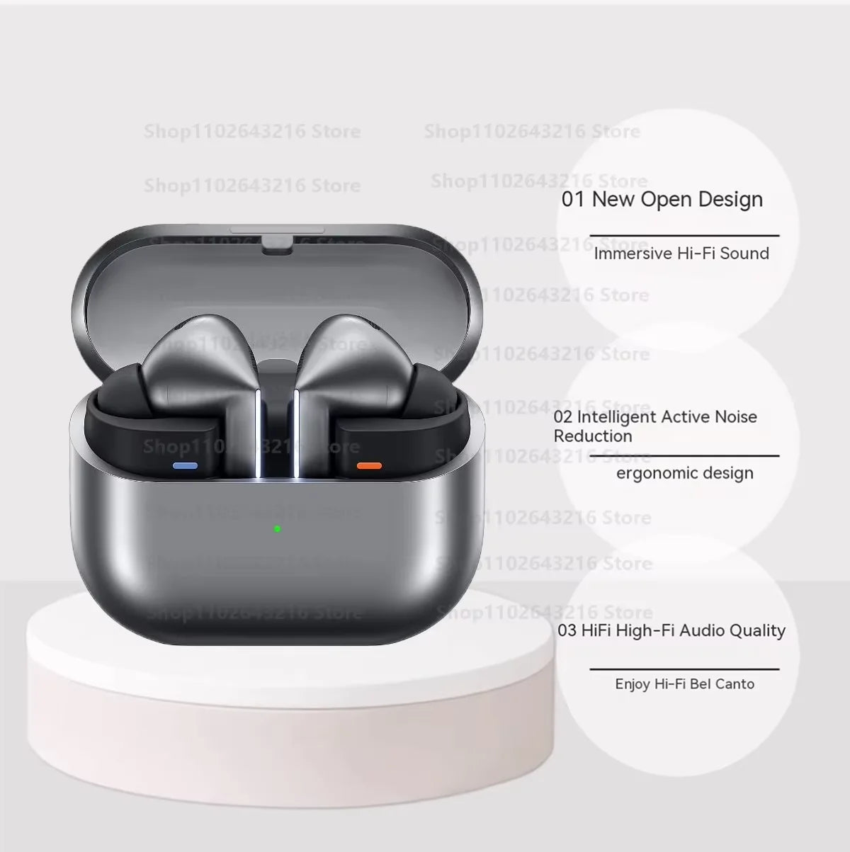 Buds3 Pro Bluetooth Earbuds With Charging , Noise Cancelling, Wireless, Long Battery Life, Comfortable Fit, Waterproof