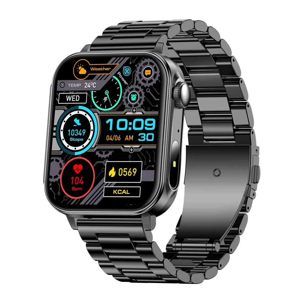 COLMI P80 Type-c Smartwatch Men Women Health Manager Bluetooth Call IP67 Waterproof Flashlight Smart Watch For Xiaomi iOS Phone