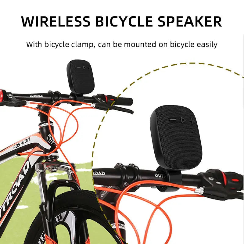 Outdoor Bicycle Wireless Stereo Portable Sports Cycling Speakers Built-in Mic Shockproof IPX4 Waterproof Bluetooth Sound Box