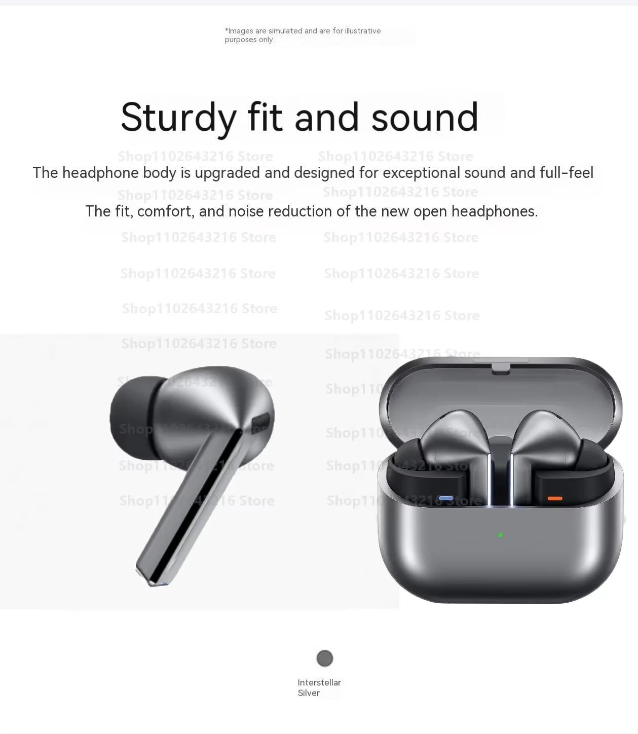 Buds3 Pro Bluetooth Earbuds With Charging , Noise Cancelling, Wireless, Long Battery Life, Comfortable Fit, Waterproof