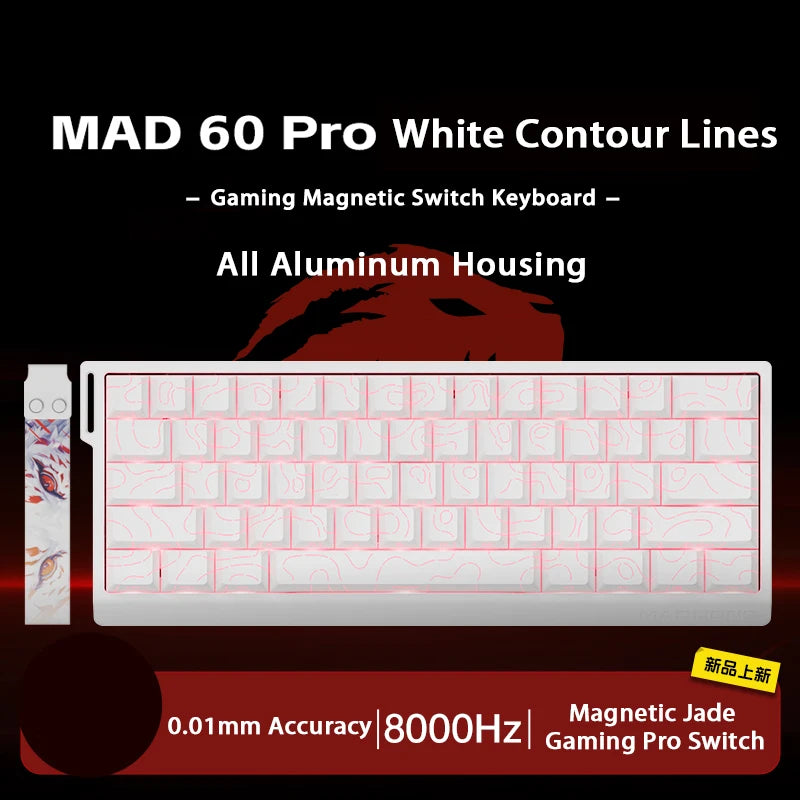 MADLIONS MAD 60/68 HE Mechanical Keyboard Magnetic Switch Rapid Trigger 8K RGB Gaming Keyboard Valorant Gamer PC Accessories