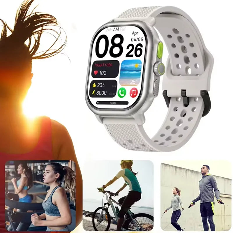 Bluetooth-compatible Smartwatch Answer/Make Calls 2.15in AMOLED Display Fitness Watch Built-in GPS & Route Import for Women Men