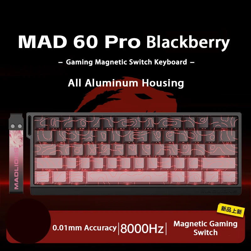 MADLIONS MAD 60/68 HE Mechanical Keyboard Magnetic Switch Rapid Trigger 8K RGB Gaming Keyboard Valorant Gamer PC Accessories