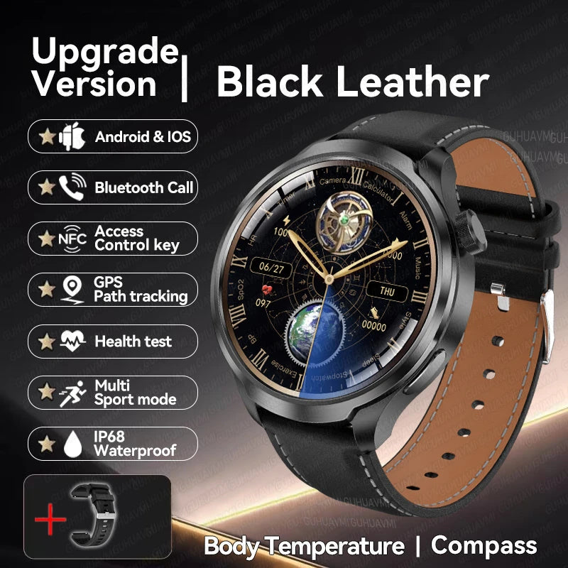 For HUAWEI GPS Outdoor fitness NFC Smart Watch Men 1.85 Inch AMOLED Screen  Bluetooth Call IP67 Waterproof Man SmartWatches 2025