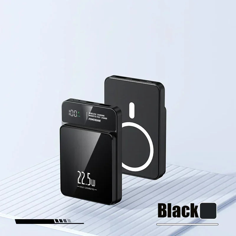 Power Bank 50000mAh Portable Magnetic Fast Wireless Charger for Iphone 12 13 14 Pro Max Macsafe External Auxiliary Battery Pack