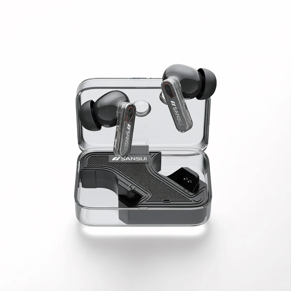 Sansui W7 ANC Bluetooth Earbuds -35dB Active Noise Cancellation Bluetooth 5.4 Headphone IPX4 Waterproof TWS Wireless Earphones