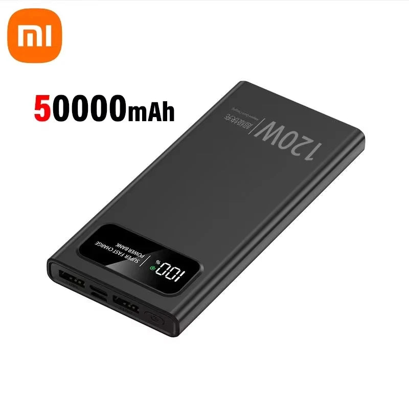 Xiaomi 120W 200000mAh Power Bank Super Fast Charging Battery High Capacity Digital Display Power Bank For iPhone Samsung Huawei