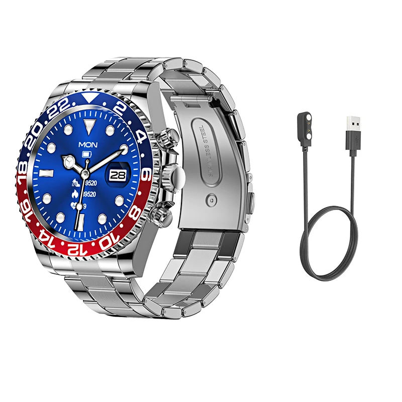 Luxury Smart Watch Man High-End Android Fitness Tracker Aiweile Aw12 Sport Business Bluetooth Call For Huawei IOS Smart Clock