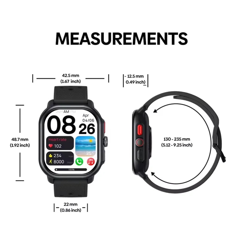 Bluetooth-compatible Smartwatch Answer/Make Calls 2.15in AMOLED Display Fitness Watch Built-in GPS & Route Import for Women Men