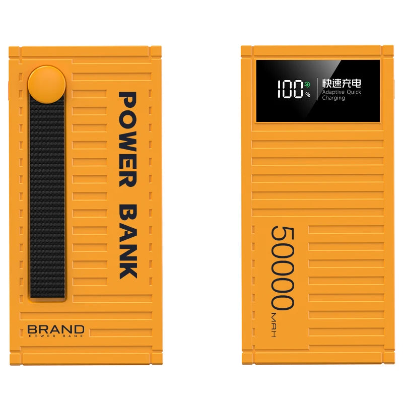 50000mAh Power Bank 22.5W PD Charger Powerbank Large Battery Capacity Power Station Fast Charging for IPhone Xiaomi Huawei