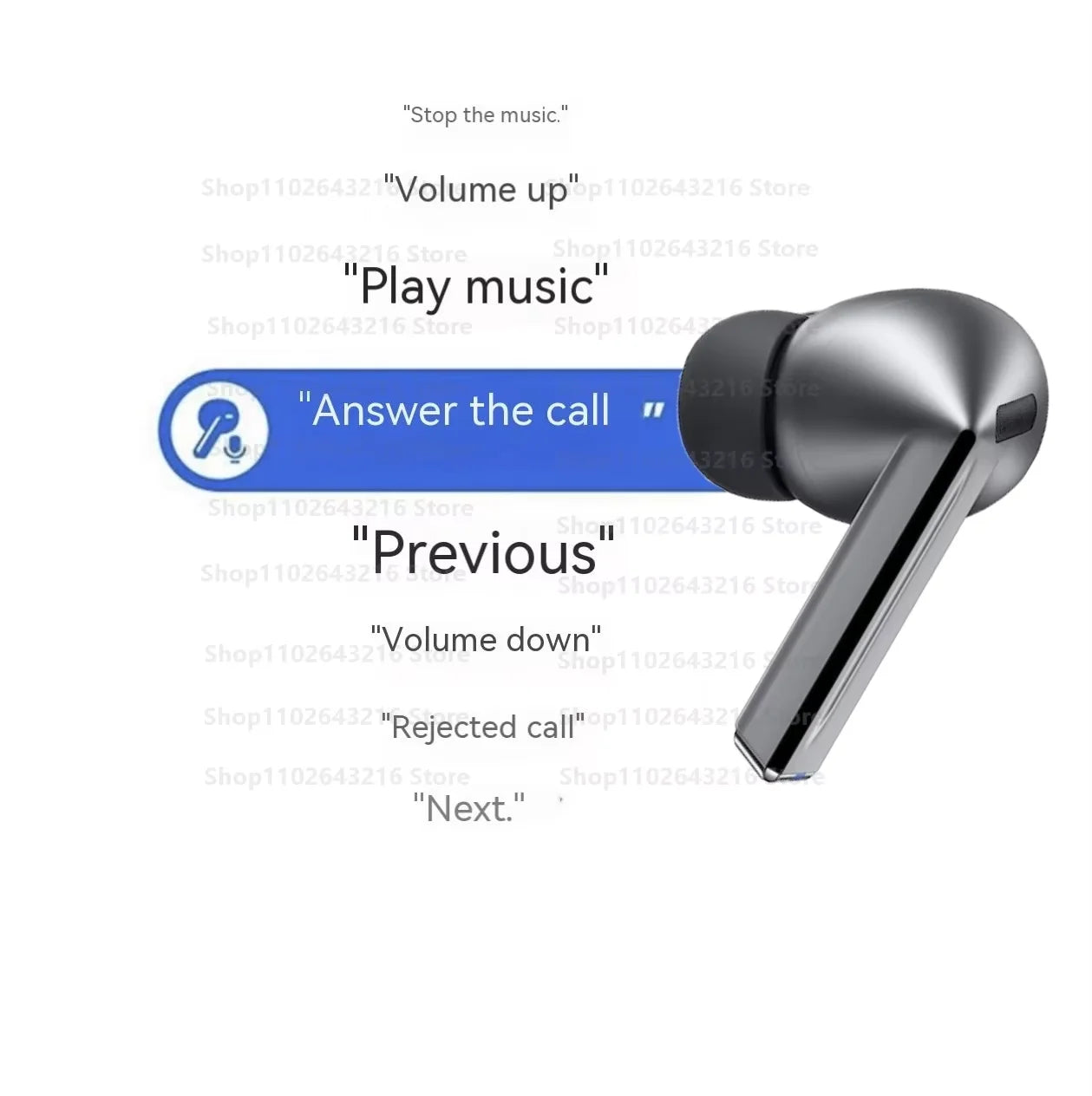 Buds3 Pro Bluetooth Earbuds With Charging , Noise Cancelling, Wireless, Long Battery Life, Comfortable Fit, Waterproof