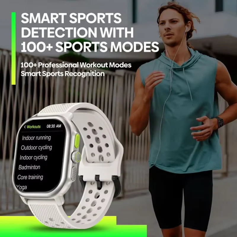 Bluetooth-compatible Smartwatch Answer/Make Calls 2.15in AMOLED Display Fitness Watch Built-in GPS & Route Import for Women Men