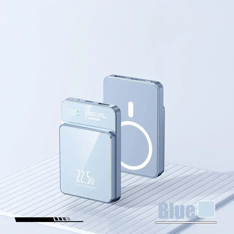 Power Bank 50000mAh Portable Magnetic Fast Wireless Charger for Iphone 12 13 14 Pro Max Macsafe External Auxiliary Battery Pack