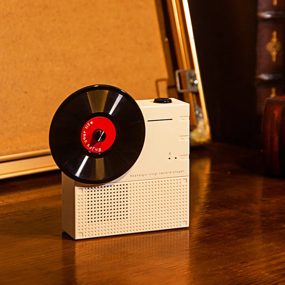 Mini Retro Bluetooth Speaker Portable Vintage Surround Sound Bluetooth Soundar  Wireless MP3 Music Player Support TF Card Play