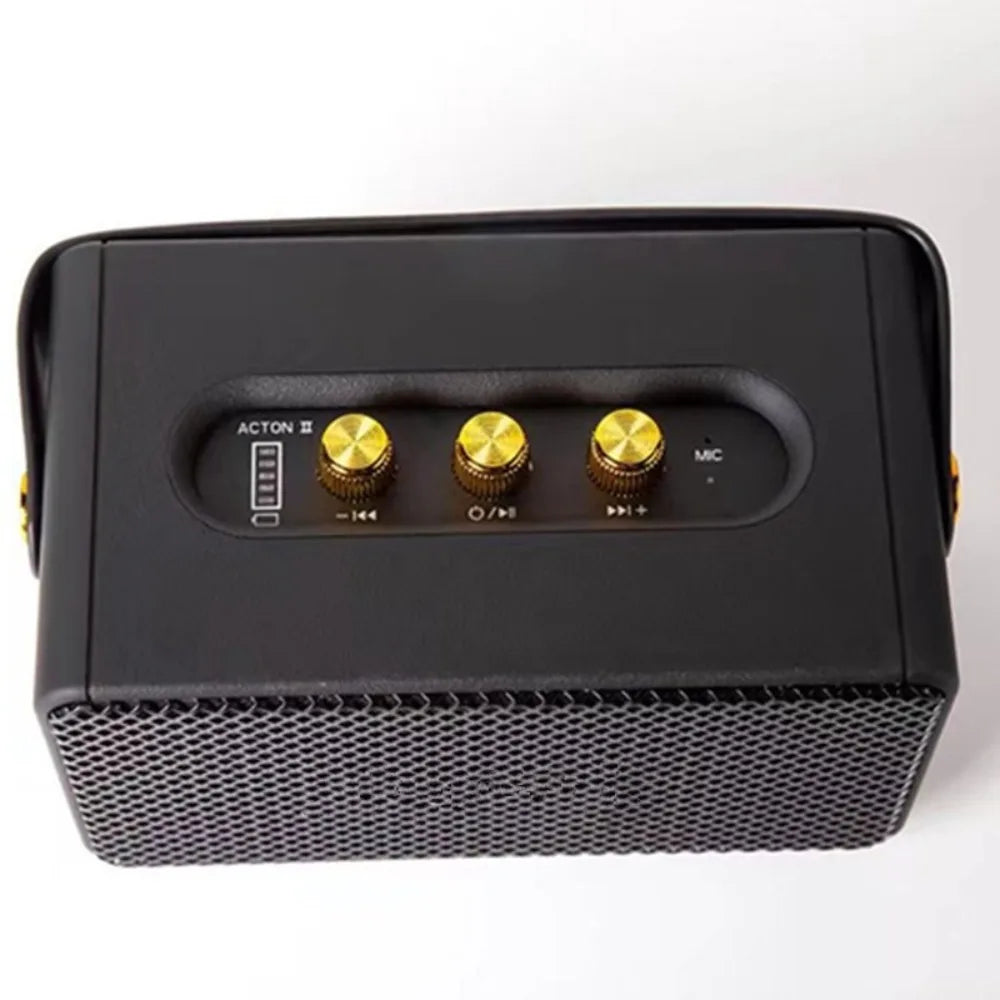 Professional Portable Wireless Speakers with Handle Grip TF FM Radio Bluetooth Speakers Vintage USB Stereo Speaker