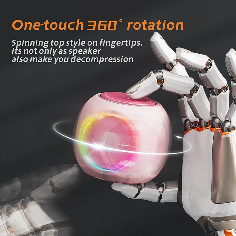 Portable  3D HIFI Stereo Wireless Speaker Fidget Spinner Mini Speakers Audio Player Speaker Outdoor  Funny