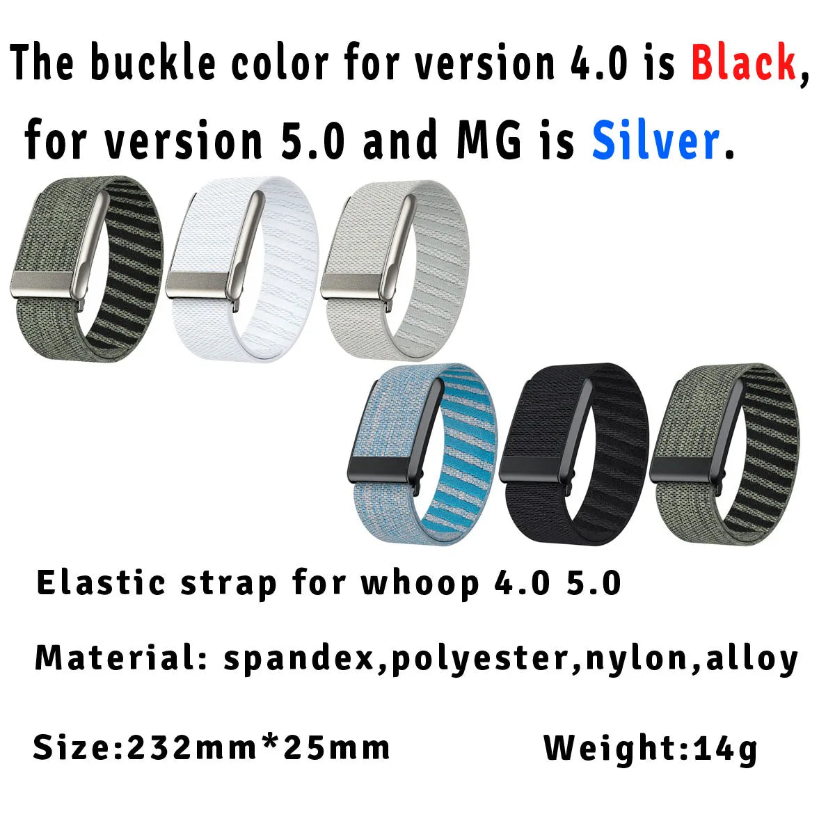 Soft Nylon Watch Strap for WHOOP 5.0 Band Adjustable Sport Breathable Smartwatch Bracelet for Whoop Band 4.0 Strap Belt