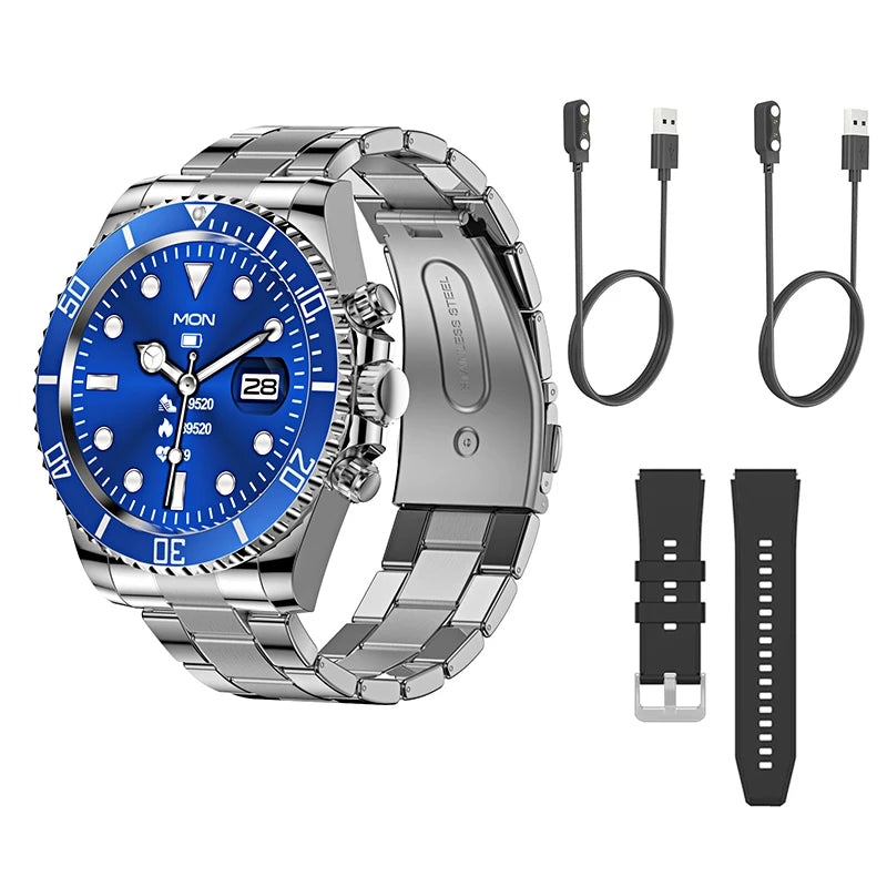Luxury Smart Watch Man High-End Android Fitness Tracker Aiweile Aw12 Sport Business Bluetooth Call For Huawei IOS Smart Clock