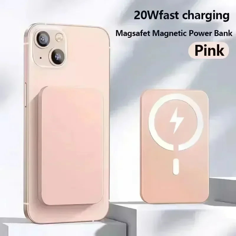 New Magnetic Wireless Portable Power Bank Magsafe External Battery Charger Cases Fast Charging for iPhone Series Samsung Xiaomi