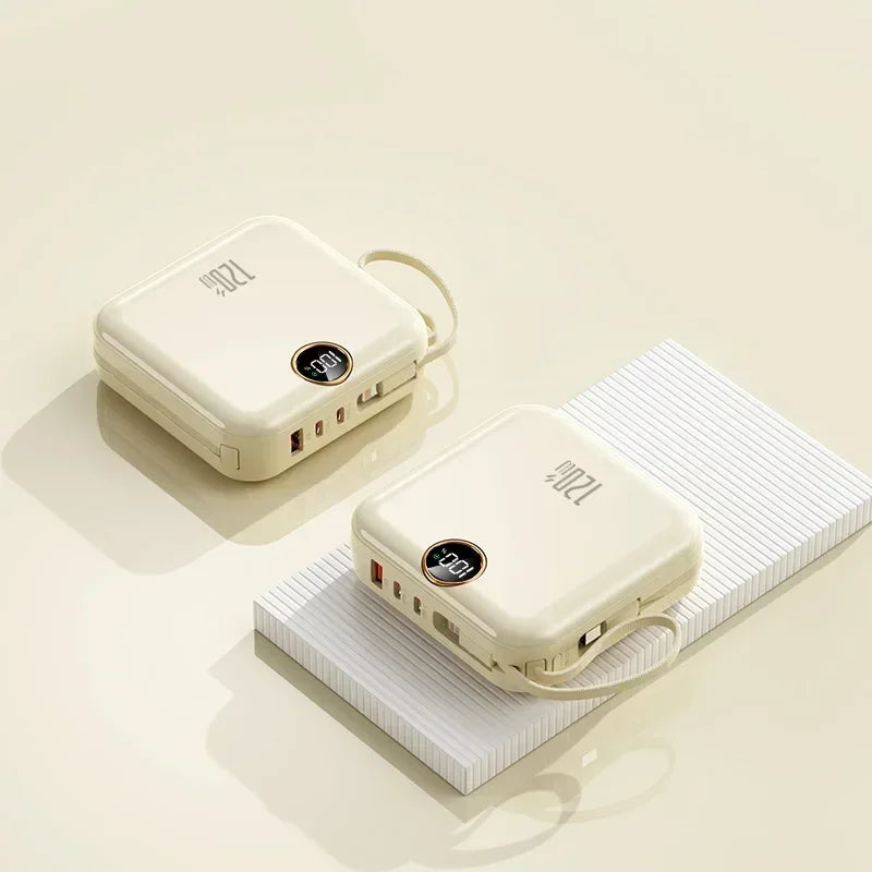 20000mAh Portable Power Bank 120W Fast Charging Phone Charger Digital Display Powerbank for IPhone Xiaomi External Spare Battery