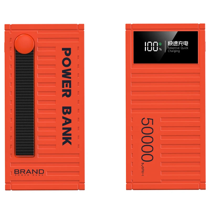 50000mAh Power Bank 22.5W PD Charger Powerbank Large Battery Capacity Power Station Fast Charging for IPhone Xiaomi Huawei