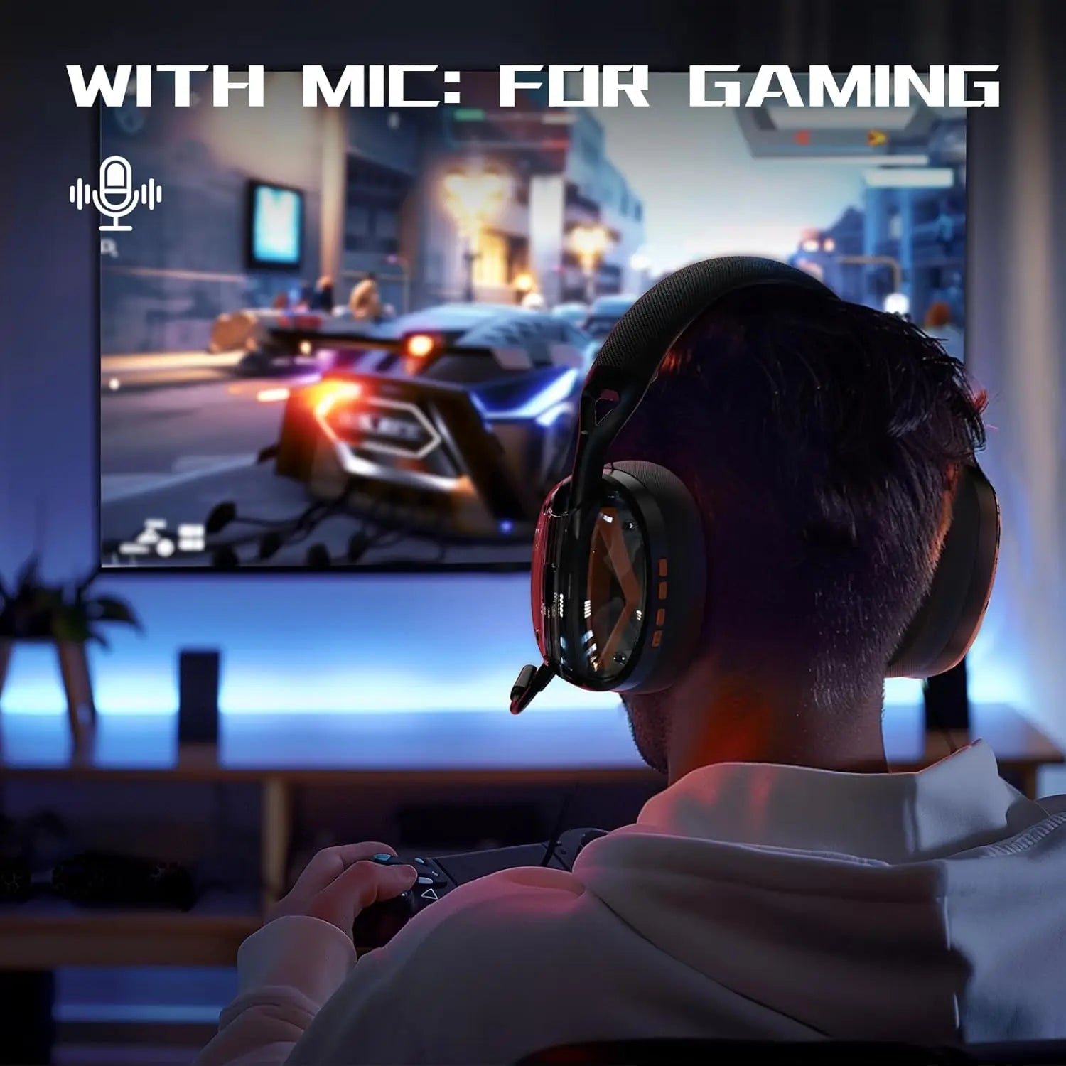 MAMBASNAKE x ATTACK SHARK L60 Lightweight Wireless Gaming Headset Over-Ear,Wired/BT/2.4GTri-Mode,40mm Drivers
