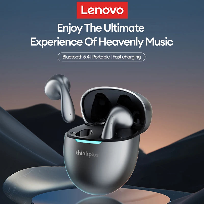 Lenovo Earphones Wireless Bluetooth Business Headset Noise Reduction Sport Earbuds Low Latency Gaming Headphones Huawei Xiaomi