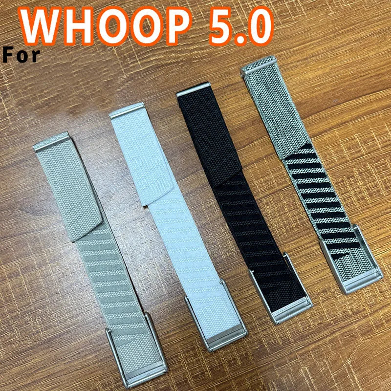 Soft Nylon Watch Strap for WHOOP 5.0 Band Adjustable Sport Breathable Smartwatch Bracelet for Whoop Band 4.0 Strap Belt