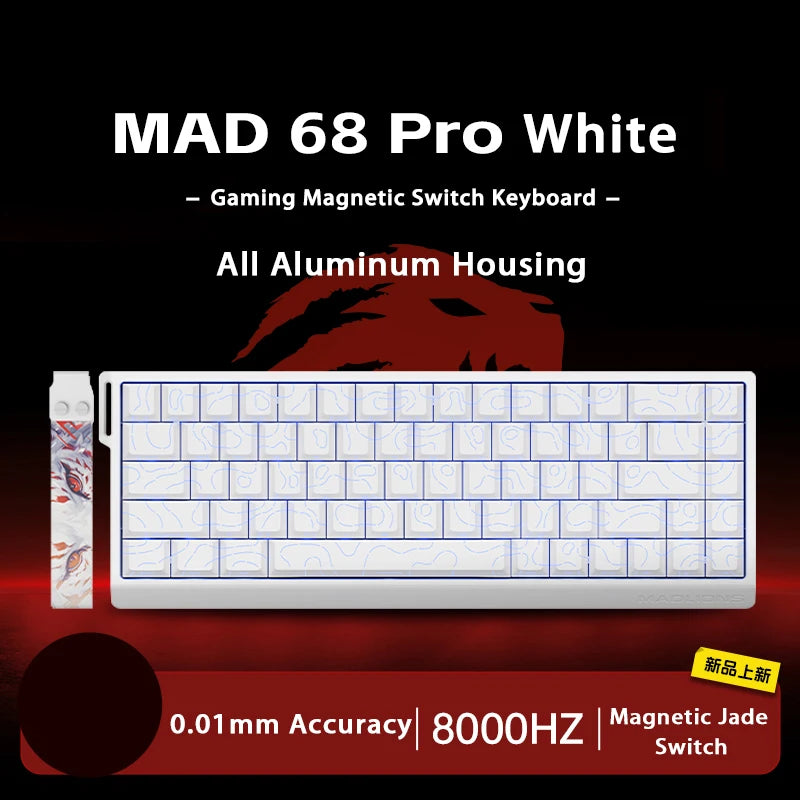MADLIONS MAD 60/68 HE Mechanical Keyboard Magnetic Switch Rapid Trigger 8K RGB Gaming Keyboard Valorant Gamer PC Accessories