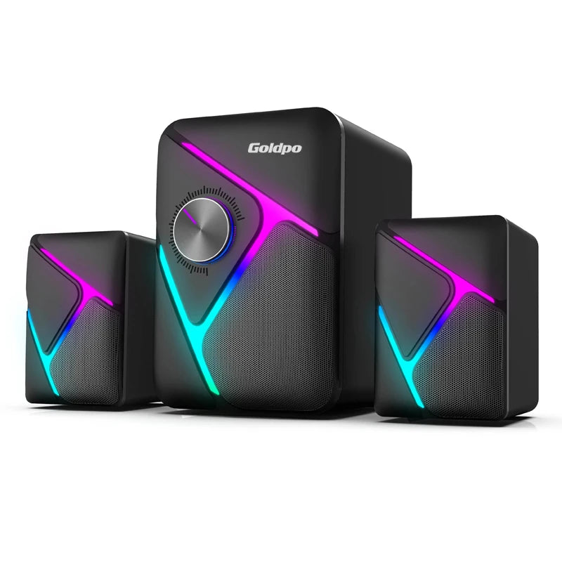 Goldpo D26 Speaker Bluetooth with 360 degree Surround Sound Bluetooth Wireless Stereo for Computer Macbook Laptop