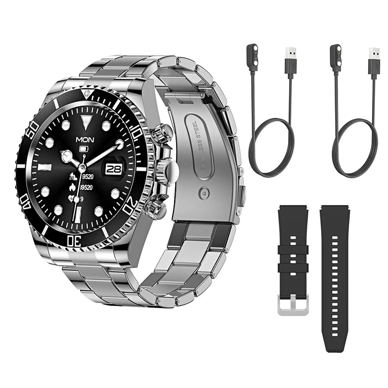 Luxury Smart Watch Man High-End Android Fitness Tracker Aiweile Aw12 Sport Business Bluetooth Call For Huawei IOS Smart Clock